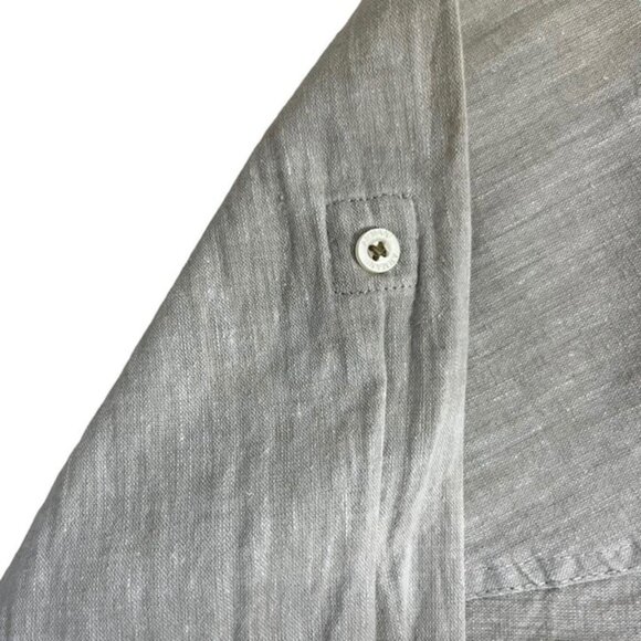 Final Sale! Armani Jeans Shirt men's S khaki cotton button down long sleeve top - Picture 5 of 7